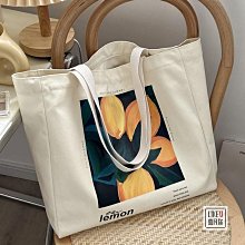 簡約單肩書ｂ手提ｂ環保袋帆布袋購物袋男女學生大容量大號拉鏈ｂ 歷史價格詳細信息