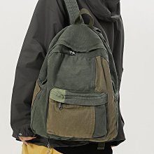 復古日系大容量帆布雙肩包女學生上課書包百搭原宿森系簡約揹包男 歷史價格詳細信息
