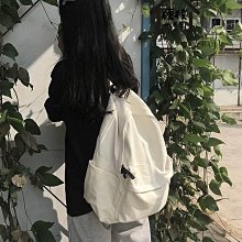 韓版簡約百搭帆布雙肩包女2024新款原宿風大容量休閒背包學生書包 歷史價格詳細信息