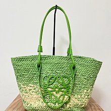 Loewe 大款酒椰纖維編織和小牛皮拼接 大象 包 歷史價格詳細信息