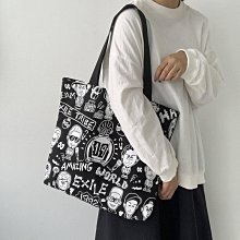 手提書女大學生原宿風ulzzang日系韓版小背女雙肩2023新款小楊哥推薦 歷史價格詳細信息