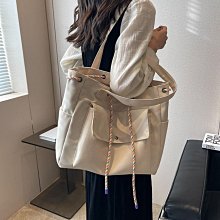 日系帆布包包女2021新款潮簡約字母斜挎包大容量帆布袋手提單肩包 歷史價格詳細信息