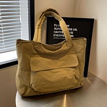 秋冬大容量帆布包女休閒單肩包日系布袋手提袋學生上課通勤託特包 歷史價格詳細信息