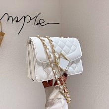 韓版小香風菱格鏈條包包女2024新款時尚百搭單肩包高級洋氣網紅斜挎包-予你優選 歷史價格詳細信息