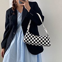 格子紋帆布單肩女包 大學生上課托特包 新潮布袋布包 日系藝文休閒包 通勤帆布包 簡約質感斜揹包 大容量大包包女-包沒煩惱 歷史價格詳細信息