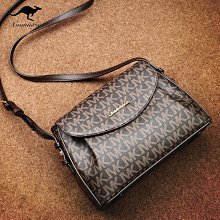 袋鼠包包女高級感2022中年手提包包女新款媽媽包百搭真牛皮斜挎包 歷史價格詳細信息