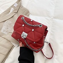 下殺-香港包包新款真皮質感女斜挎包高級JD鏈條托特包手提單肩購物袋 歷史價格詳細信息