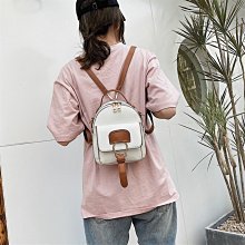 雙肩包女新款質感尼龍布純色迷你布包時尚百搭出遊小揹包簡約防水 歷史價格詳細信息