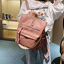 下殺-女士雙肩包軟皮新款時尚潮JD流韓版ins休閑百搭學院風單肩背包 歷史價格詳細信息
