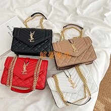 質感繡線小方包2024新款斜跨包小眾設計復古單肩包小香風菱格包 歷史價格詳細信息