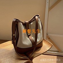 【解憂先生】女包復古做舊百搭水桶包女新款大容量休閒百搭單肩斜跨包 歷史價格詳細信息
