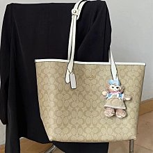 COACH City Tote 緹花logo PVC印托特包(小/暗紅) 歷史價格詳細信息