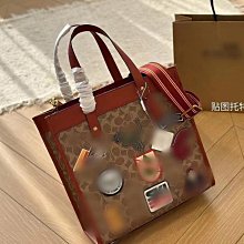 新款Dempsey Bucket水桶包馬卡龍提花圓餅抽帶帆布單肩斜挎包 coach包大牌同款妖精 歷史價格詳細信息