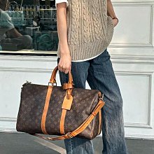 女包代購#Keepall黑色老花大容量短途旅行包 健身包時尚休閒男女同款手提衣物包 大包 50cm 歷史價格詳細信息