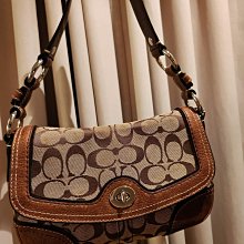 COACH 手提包 側背包 肩背包 二手真品 F18441 粉色系 賣場有Chanel LV Prada Gucci 歷史價格詳細信息