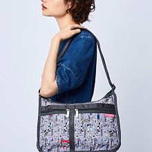 【熱賣精選】lesportsac 樂播詩 單肩手提包 3621 紫色花朵圖案明星大牌同款 歷史價格詳細信息