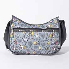 【熱賣精選】LeSportsac 樂播詩新款合作版經典斜挎包 單肩包灰色維尼明星大牌同款 價格比較,價格查詢,歷史價格詳細信息