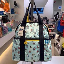 【熱賣精選】LeSportsac 2442兩用雙肩背包手提包 合作版 藍底印花明星大牌同款 歷史價格詳細信息