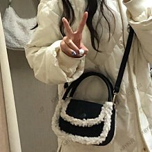 2024新款秋冬潮毛毛包可愛手提包粉色毛絨包網紅百搭單肩斜跨包女kby科貝 歷史價格詳細信息