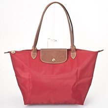 Longchamp棗紅色真皮 手提包（真品） 歷史價格詳細信息