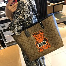 新款女包雙面印花購物袋子母大容量單肩手提托特包媽咪tote包 coach包大牌同款妖精 歷史價格詳細信息