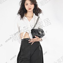 diy小香風盒子包真牛皮高級菱格鏈條小方包手工自製材料包-KBY科貝 歷史價格詳細信息