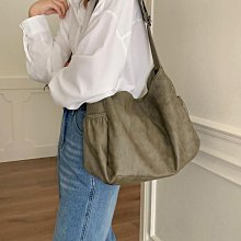 秋冬大容量純色子母包ins超火單肩斜挎包Pu水桶包女學生側背包斜背水桶包 流行 歷史價格詳細信息