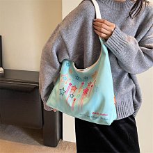 大容量 帆布包 日韓風 休閒簡約 手提包 經典撞色條紋 肩背包 側背包 斜背包 時尚百搭 寬肩帶 購物袋--麥包包 歷史價格詳細信息