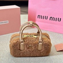 MIUMIU繆繆23秋冬新款女士皮革托特腋下包單肩手提購物袋大號代購 歷史價格詳細信息