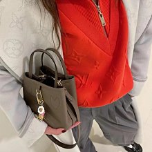 【NEVERFULL BANDOULIERE INSIDE OUT中號手袋】老花/玫紅老花/黃 老花/紅  13753 老花/藍 (雙面) 模特圖 歷史價格詳細信息