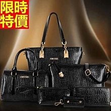 鱷魚紋包包女子母多件套女包流行壓花女士斜背包手提包袋-包沒煩惱 歷史價格詳細信息