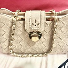 「 二手包 」 KIZZME 皮革斜背包（偏杏色）227 歷史價格詳細信息