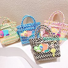 ROGI 撞色半拼菱格長方型針織手提包/手機包/萬用包-1214預購 歷史價格詳細信息