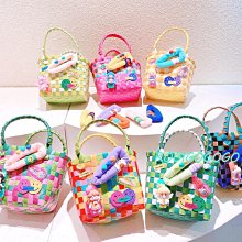 ROGI 撞色半拼菱格長方型針織手提包/手機包/萬用包-1214預購 歷史價格詳細信息