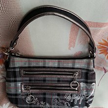 COACH ~ Brown Classic LOGO Print LARGE Eye GLASS Hard Clamshell CASE 歷史價格詳細信息