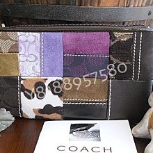 全新真品  COACH包 ／斜背包／碎花LOGO 防刮皮革 寬背帶 肩背包 歷史價格詳細信息