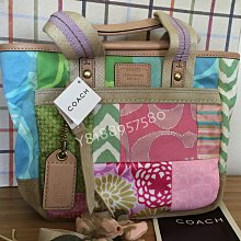 COACH 粉橘色手提包 保證真品 歷史價格詳細信息