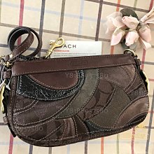 全新真品  COACH包 ／斜背包／碎花LOGO 防刮皮革 寬背帶 肩背包 歷史價格詳細信息
