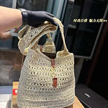 『瑤瑤代購』Y家 手提袋 最新款 頂級貨 原單大牌 時尚百搭拉菲草草編托特包夏日沙灘包單肩斜挎包42HJ435 歷史價格詳細信息