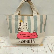 史努比 帆布手提袋 便當袋 午餐袋 Snoopy PEANUTS 日本正版【140073】 歷史價格詳細信息