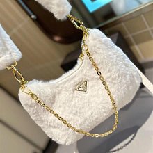 2024新款Prad普拉d 女包Panier黑色三角徽標經典水桶包單肩斜挎手提包熱銷 明星大牌同款 歷史價格詳細信息