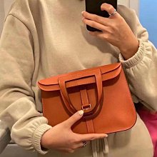 2024新款頭層牛皮Kelly Depeches25cm真皮女包手掌紋Epsom皮凱莉包郵差包熱銷 明星大牌同款 歷史價格詳細信息