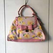 【米倉】二手復古印花梯型包/粉色女包/手提包/晚宴包/小拎包/小方包 歷史價格詳細信息