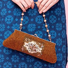 老珠珠包手提包晚宴包宴會包外出包花朵編織包 b234【心生活美學】 歷史價格詳細信息