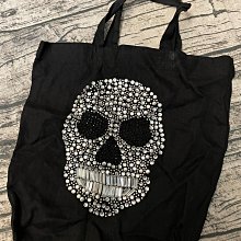 時尚黑骷嚕頭 手工製水晶鉚釘 麻布手提袋 價格比較,價格查詢,歷史價格詳細信息