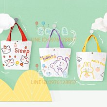 可愛帆布手提袋 卡通手拎收納袋 外出手提袋 便當包 飯盒袋 大容量便當袋 歷史價格詳細信息