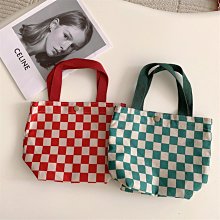 格子紋帆布單肩女包 大學生上課托特包 新潮布袋布包 日系藝文休閒包 通勤帆布包 簡約質感斜揹包 大容量大包包女-包沒煩惱 歷史價格詳細信息