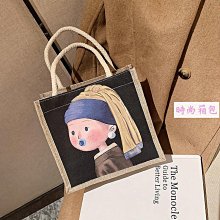 大容量簡約手提斜背包女時尚帆布包手提袋百搭便當水桶帆布包-李李 韓國女裝 歷史價格詳細信息