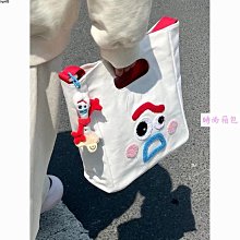 手提包??2024新款搞怪表情帆布包女包大容量手提包ins可愛休閑單肩斜挎包-惠誠小屋 歷史價格詳細信息