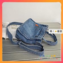 肩背手提小口袋牛仔布包 肩背包 側背包 休閒包 帆布包 休閒穿搭 2色可選-予你優選 歷史價格詳細信息